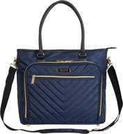 💼 kenneth cole reaction chelsea chevron laptop & tablet business tote - 15-inch, with removable shoulder strap logo