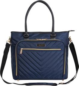 img 4 attached to 💼 Kenneth Cole REACTION Chelsea Chevron Laptop & Tablet Business Tote - 15-inch, with Removable Shoulder Strap