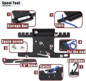 img 3 attached to 🧵 PSKOOK Spool Tool Paracord Organizer: Efficient Parachute Cord Winder & Tidy Holder