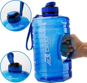 img 3 attached to 💧 D.Y.A 1 Gallon (128-OZ) Sports Water Bottle with Motivational Maker Reminder - BPA Free, Leak Proof Jug for Sports (Blue)