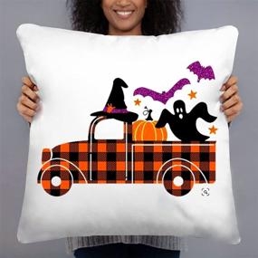 img 3 attached to 🎃 11 Sheets of Halloween Heat Transfer Vinyl - Fall Orange Buffalo Plaid HTV Craft for Silhouette Cameo or Cricut