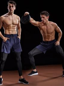 img 3 attached to Карманы беговых шорт Neleus Workout