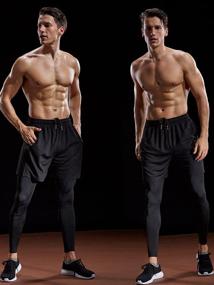 img 1 attached to Карманы беговых шорт Neleus Workout