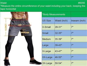 img 2 attached to Карманы беговых шорт Neleus Workout
