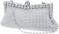 👝 универсальная вечерняя клатч сумочка selftek: идеально подходит для свадеб, выпускных вечеров, вечеринок, с короткими и длинными цепочками. логотип