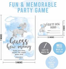 img 1 attached to Guess Many Baby Shower Games Event & Party Supplies for Party Games & Activities