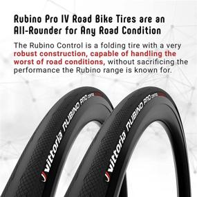 img 3 attached to 🚵 Optimized for Challenging Road Conditions: Vittoria Rubino Pro Control IV Graphene 2.0 - Foldable Road Bike Tire