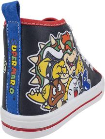 img 1 attached to 👟 Настоящего Nintendo Hi Top - Super Mario Brothers Mario Luigi для детей, младенцев, размер 7-12