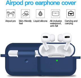 img 3 attached to Совместимый защитный силиконовый чехол для AirPods