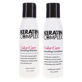 img 4 attached to 🧳 Keratin Complex Color Care Shampoo & Conditioner Travel Valet Duo 3oz Each: Ultimate Hair Care on the Go!