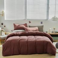 🛏️ brick red comforter sets queen by clothknow – red clay bedding, simple & solid color, hotel quality luxury set with 1 comforter & 2 pillowcases логотип