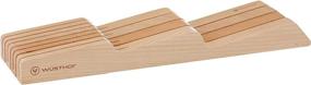 img 4 attached to 🔪 Wusthof In-Drawer Tray Knife Storage: 7-Slot, Natural Wood Organizer