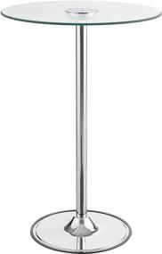 img 4 attached to 💡 Contemporary Chrome and Clear LED Bar Table: Elevate Your Décor with Illuminating Style