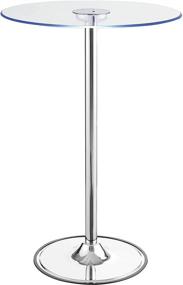 img 3 attached to 💡 Contemporary Chrome and Clear LED Bar Table: Elevate Your Décor with Illuminating Style