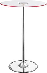 img 2 attached to 💡 Contemporary Chrome and Clear LED Bar Table: Elevate Your Décor with Illuminating Style