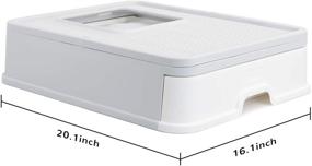 img 2 attached to Foldable Jumbo Hooded Cat Litter Box – Petphabet Cat Litter Box with Plastic Scoop