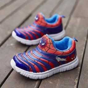 img 1 attached to 🕷️ Spider Man Running Sneakers: Top Choice for Boys' Shoes by WZHKIDS