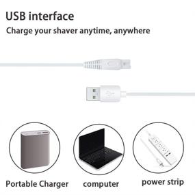 img 2 attached to USB Charging Cable for Finishing Touch Flawless Body Ladies Shaver and Trimmer - Replacement Charger for Rechargeable Shaver