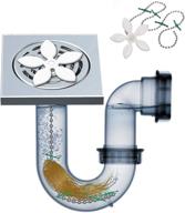 🌸 12-pack flower hair drain catcher: drain hair catcher & clog protector for bathtubs and sinks logo