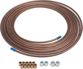 img 3 attached to 🔒 Carlson H8400NCK 25' Copper Nickel Brake Line Kit with 1/4" Assorted Fittings - Premium Quality