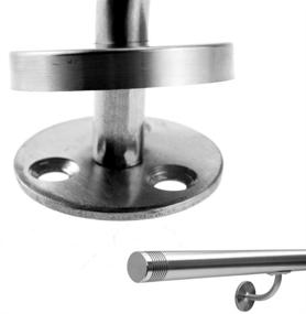 img 1 attached to 🔩 High-Quality Stainless Handrail Brackets for Modern Bannister Support