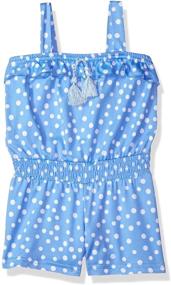 img 2 attached to Chic and Fashionable: Little Printed Girls' Jumpsuits & Rompers by One Step Up!