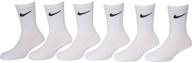 🧦 nike young athletes crew socks - 6 pairs (kids 10c-3y/5-7 sock size) logo