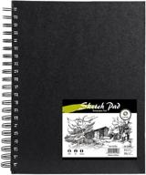 📚 conda 8.5"x11" double-sided hardbound sketchbook: premium spiral sketch pad with heavyweight hardcover, acid-free paper - ideal for kids & adults logo