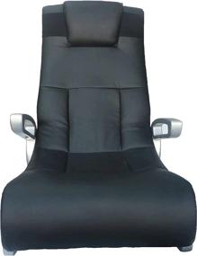 img 3 attached to 🎮 X Rocker 5143601 II SE 2.1 Black Leather Gaming Chair for Video Games - Floor Model, 27.8 x 18.5 x 17.5, Black