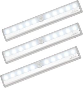 img 2 attached to 💡 Battery Operated Motion Sensing Light Bar - Convenient, Portable LED Night Light for Closets, Cabinets, and Stairs