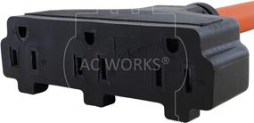 img 2 attached to 🔌 AC WORKS [TT30W515] 10/3 TT-30P RV/Генератор 30А разъем на гибкий адаптер с трех выходами 5-15R
