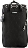 🔒 safeguard your valuables on-the-go with pacsafe travelsafe liter portable black logo