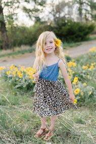 img 3 attached to Stylish IFFEI Sleeveless Daughter Girls' Clothing with Stitching - Optimize Your Searches!