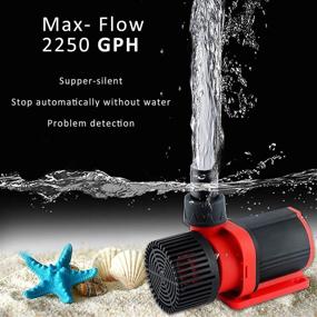 img 3 attached to 🐠 YCTECH 24V DC Aquarium Return Pump: Powerful 60W 2245 GPH Water Pump for Pond, Fountain, Garden Waterfall, Hydroponics, Aquaponics with Amphibious Wave Function