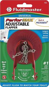 img 2 attached to 🚽 Fluidmaster PerforMAX Universal Water-Saving Long Life Toilet Flapper for 2-Inch Flush Valves | Adjustable Solid Frame Design | Easy Installation | Red | 1 Pack