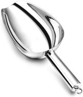 🥄 large 24 ounce stainless steel food ice scoop - p&amp;p chef metal candy popcorn flour utility scoop for wedding party bar kitchen bath - heavy duty &amp; dishwasher safe логотип