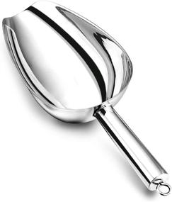 img 4 attached to 🥄 Large 24 Ounce Stainless Steel Food Ice Scoop - P&amp;P CHEF Metal Candy Popcorn Flour Utility Scoop for Wedding Party Bar Kitchen Bath - Heavy Duty &amp; Dishwasher Safe