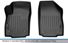 img 1 attached to 🚗 SMARTLINER Custom Fit Floor Mats: Premium 1st Row Liner Set for Buick Encore & Chevrolet Trax (2013-2022) - Stylish Black Design