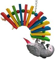 🐦 bwogue colorful wooden bird toys: engaging chew toys for african greys parrots in their cage logo