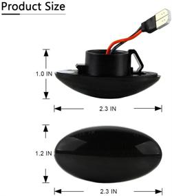 img 1 attached to 🚦 Пара GemPro янтарных светодиодных сторонних маркеров поворотных сигнальных огней для MINI Cooper R50 R52 R53, с дымчатой линзой