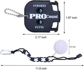 img 3 attached to 🏌️ Enhance Your Golf Scoring with HOW TRUE 6 Pcs Golf Score Counter: Including 3 Mini Golf Count Shot Stroke Putt and 3 Golf Beads Scoring Keeper