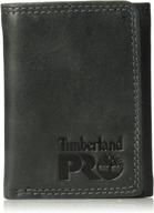 💼 timberland pro leather trifold pullman: stylish wallet, card case & money organizer for men logo