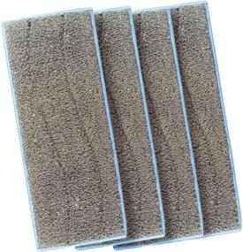 img 4 attached to Licorne 4 Pack Washable Mop Heads for iRobot Braava Jet M Series, Compatible with Wet Sweeping Reusable Replacement Pads for Braava Jet M6(6110) Mop