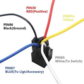 img 1 attached to 🚗 Recoil 2 Pack Automotive 12V SPDT Relays with Interlocking Relay Sockets and in-line ATC Fuse Holders - 5-Pin, 30/40A (2 Pack)