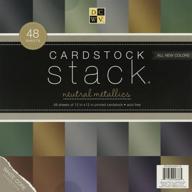 metallic cardstock stack - 12x12 size, 48 sheets per package logo