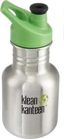 img 2 attached to 🍼 New 2018 Klean Kanteen 12oz Kid Kanteen Stainless Steel Sport Bottle with Leak Resistant Sport Cap 3.0