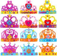 princess birthday self adhesive rhinestone sticker logo