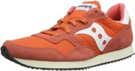 🧡 saucony trainer vintage sneaker orange men's shoes: stylish fashion sneakers with a classic twist logo