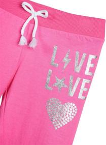 img 3 attached to Cozy Comfort for Girls: Love Republic Active Warm-Up Track Fleece Jogger Pants (4 Pack)