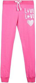 img 1 attached to Cozy Comfort for Girls: Love Republic Active Warm-Up Track Fleece Jogger Pants (4 Pack)